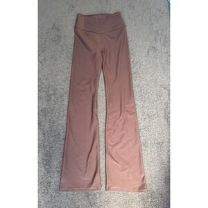 YPB sculptLUX Flare Leggings High Rise Yoga Pants Mauve Brown Small AF Active